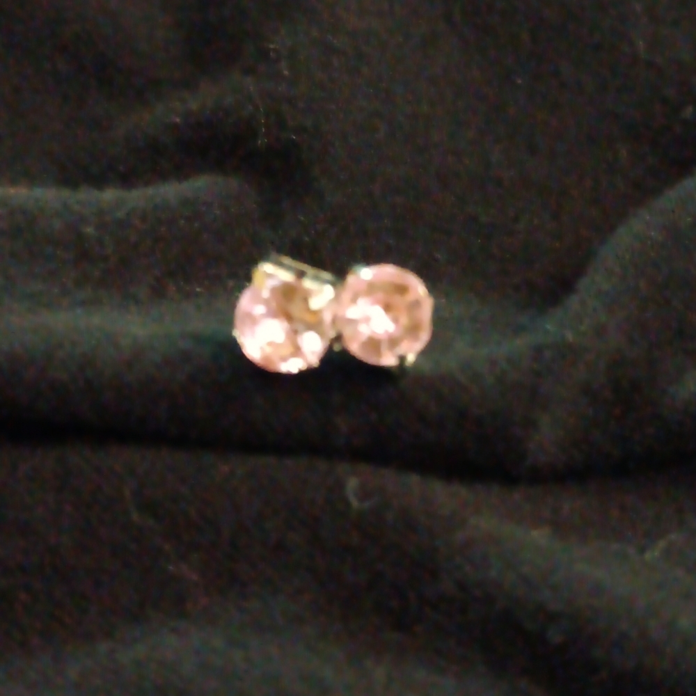 NWOT PINK ICE STERLING SILVER EARRINGS